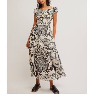 FREE PEOPLE Ultraviolet Dress in Bright White Combo